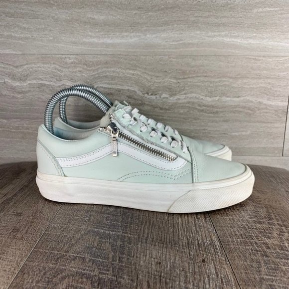Vans Shoes - Women's Vans Old Skool Zip Leather Sneaker